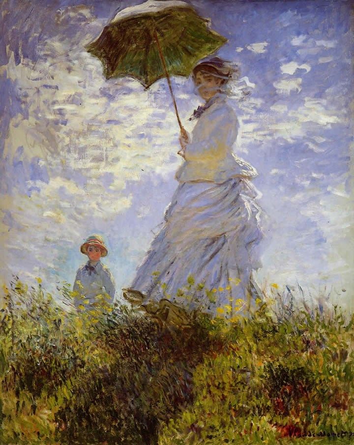 Claude Monet The Woman With The Parasol